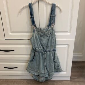 Denim Overall Shorts Free People
